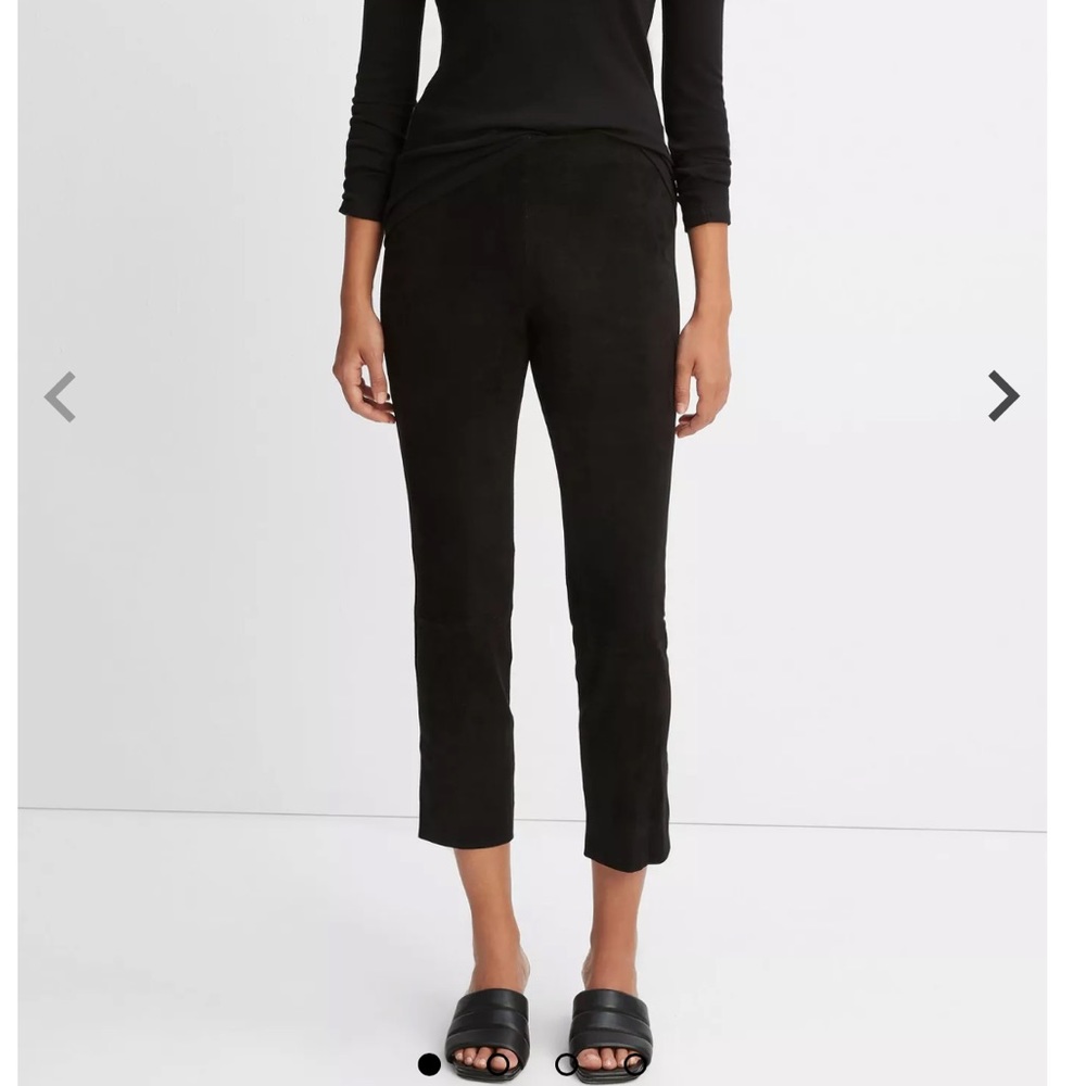 NWT Vince Stretch Suede Split Hem Crop Legging
